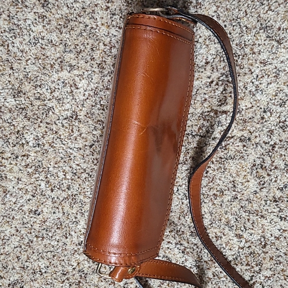 Vntg. LESAC Accordion Leather Crossbody Bag! CLEAN!! - Picture 6 of 16